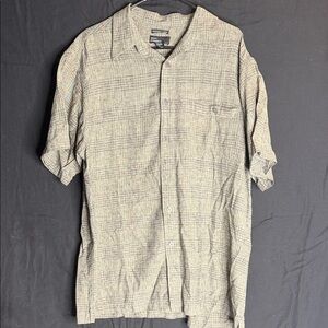 Men's Casual Button Down Shirt - Beige by Cubavera
